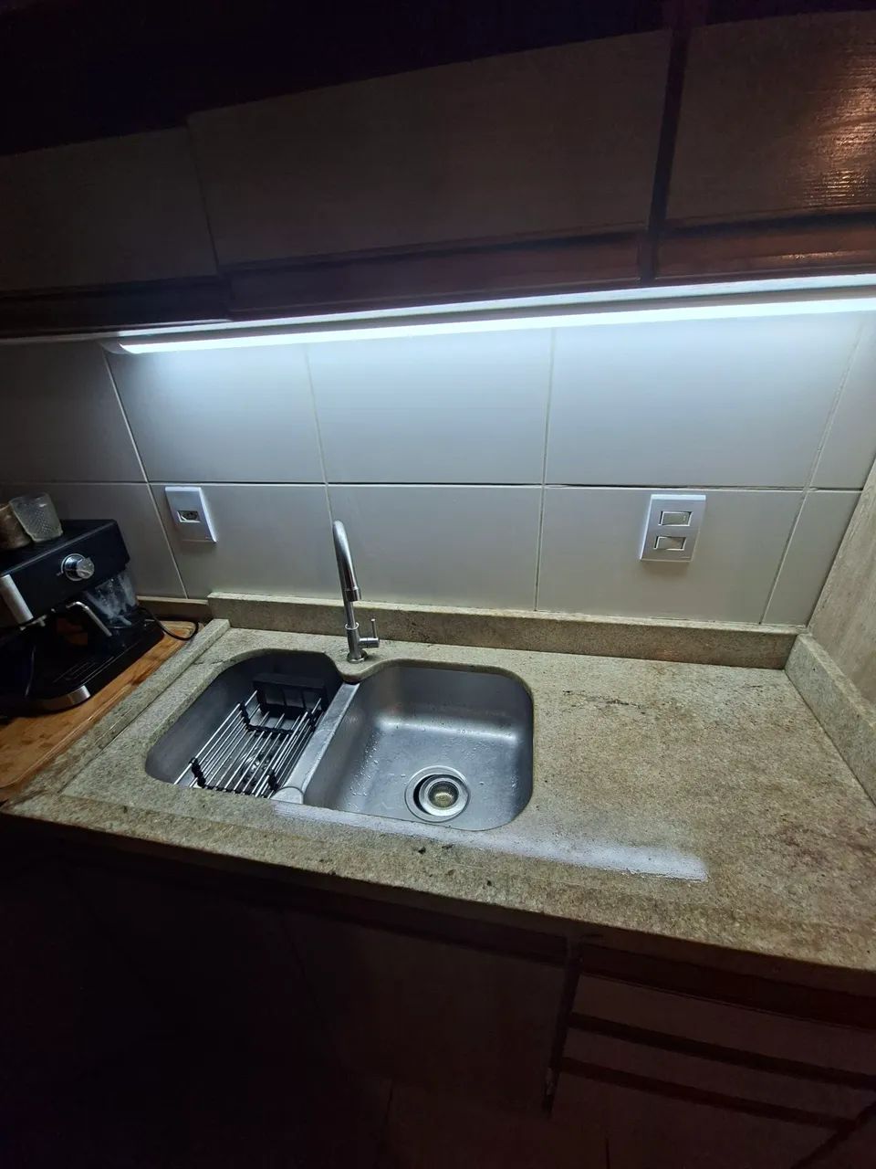 Balcão de cozinha com granito e cuba + armario aereo - Foto 3