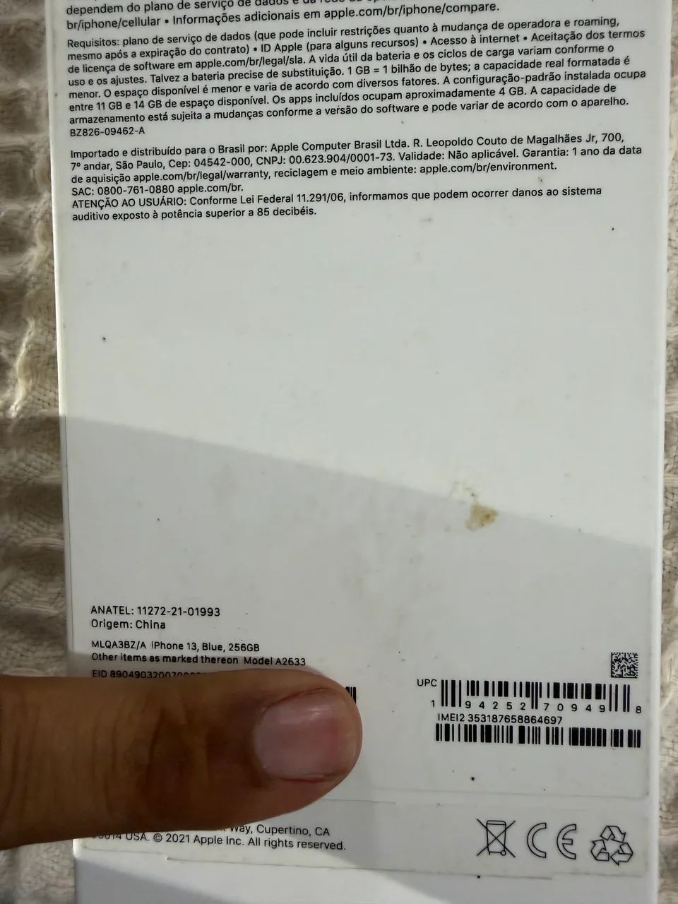 Vendo iPhone 13 256gb azul 