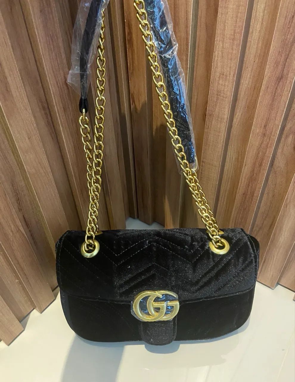 Gucci - Bolsa e veludo -26cm - Nova  - Foto 2