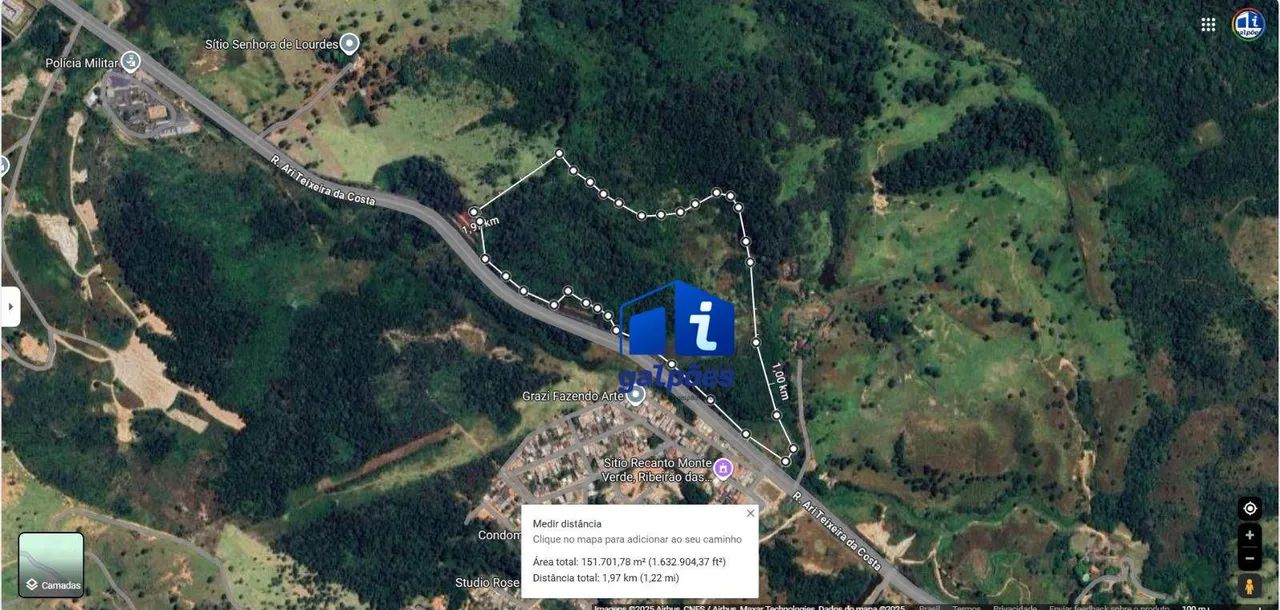 Área com 151700 m² em Ribeirão das Neves/MG