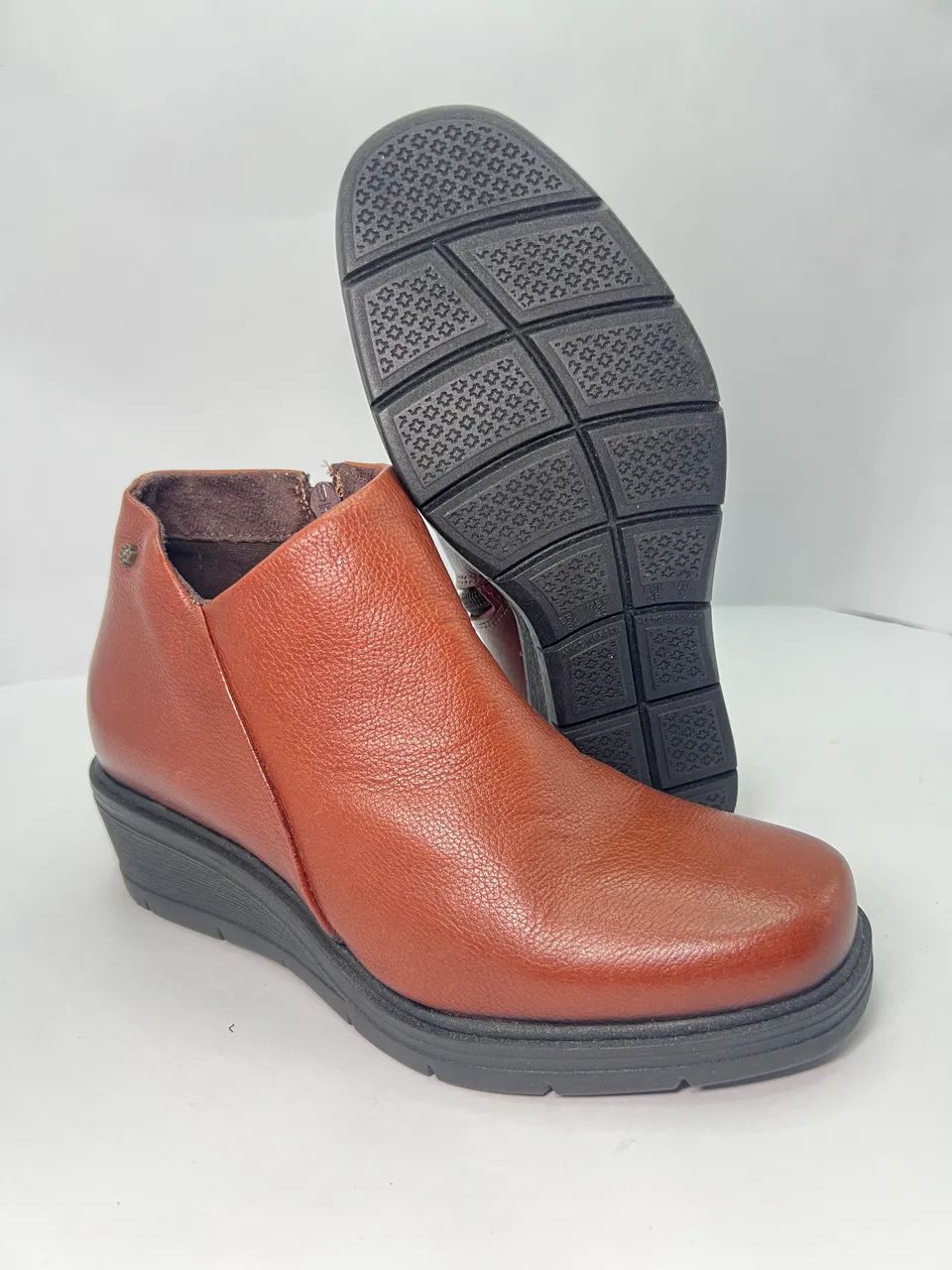 Bota feminina Marrom Perlatto - Tamanho 34 - Foto 3