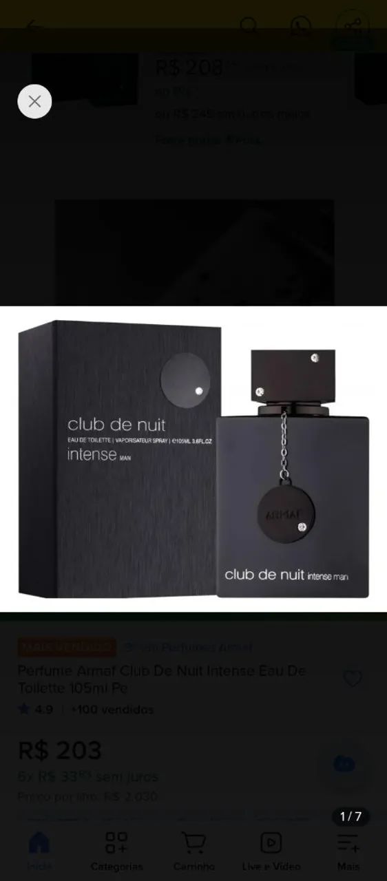 Perfume Armaf Club De Nuit Intense Eau De Toilette 105ml - Foto 3