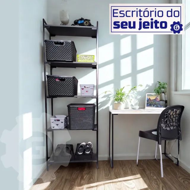 Mesa Industrial NOVA Multiuso para Escritório Notebook Computador Estudo Birô Gamer Office - Foto 4
