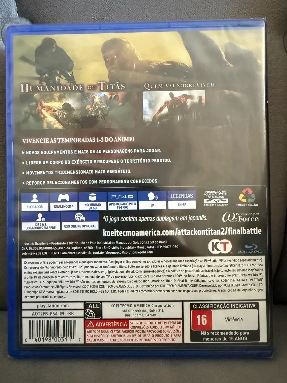 ATTACK ON TITAN 2 LACRADO - Foto 2