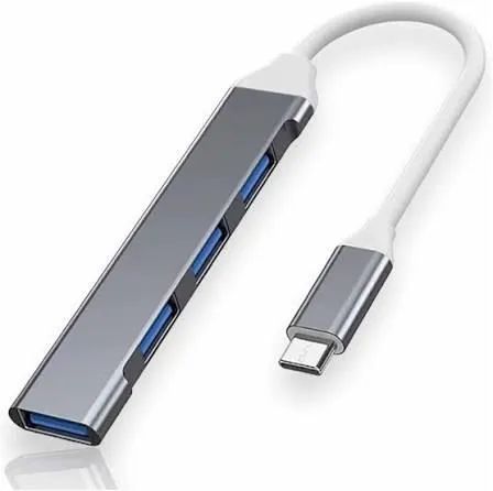 Hub Usb C 4 Portas Usb 3.0 5 Gbps Para Computador Ou Celular 