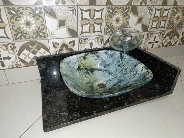 Bancada em granito verde ubatuba - Foto 4