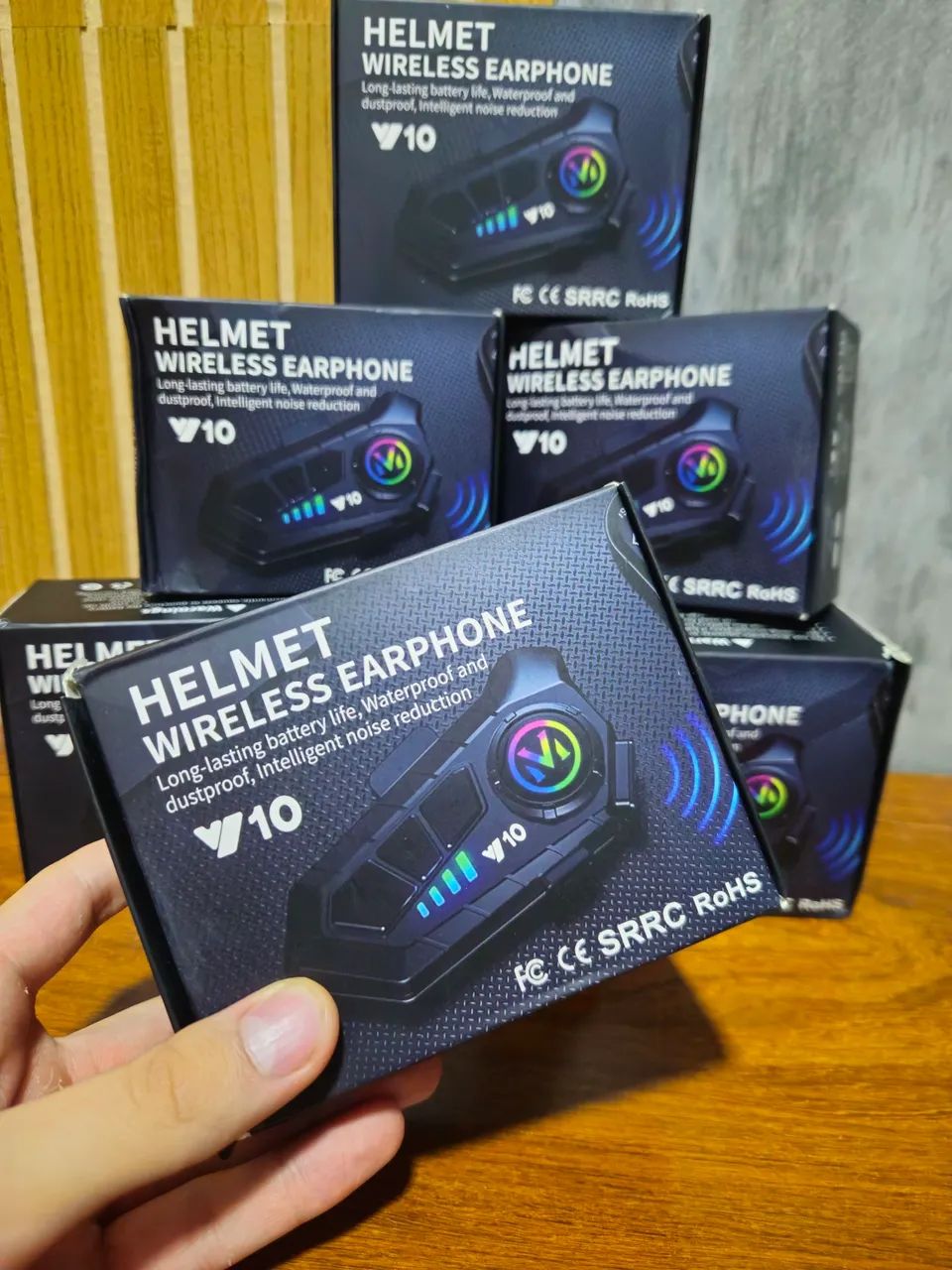 Fone Bluetooth intercomunicador novo
