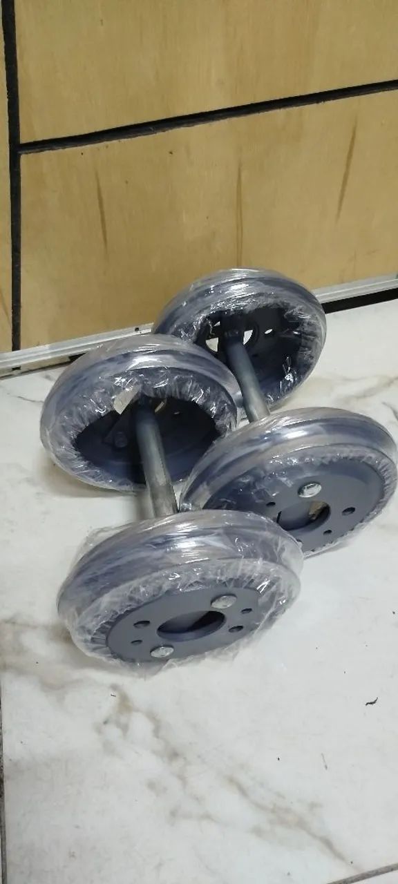 Kit halteres peso 7kg novo - Foto 2