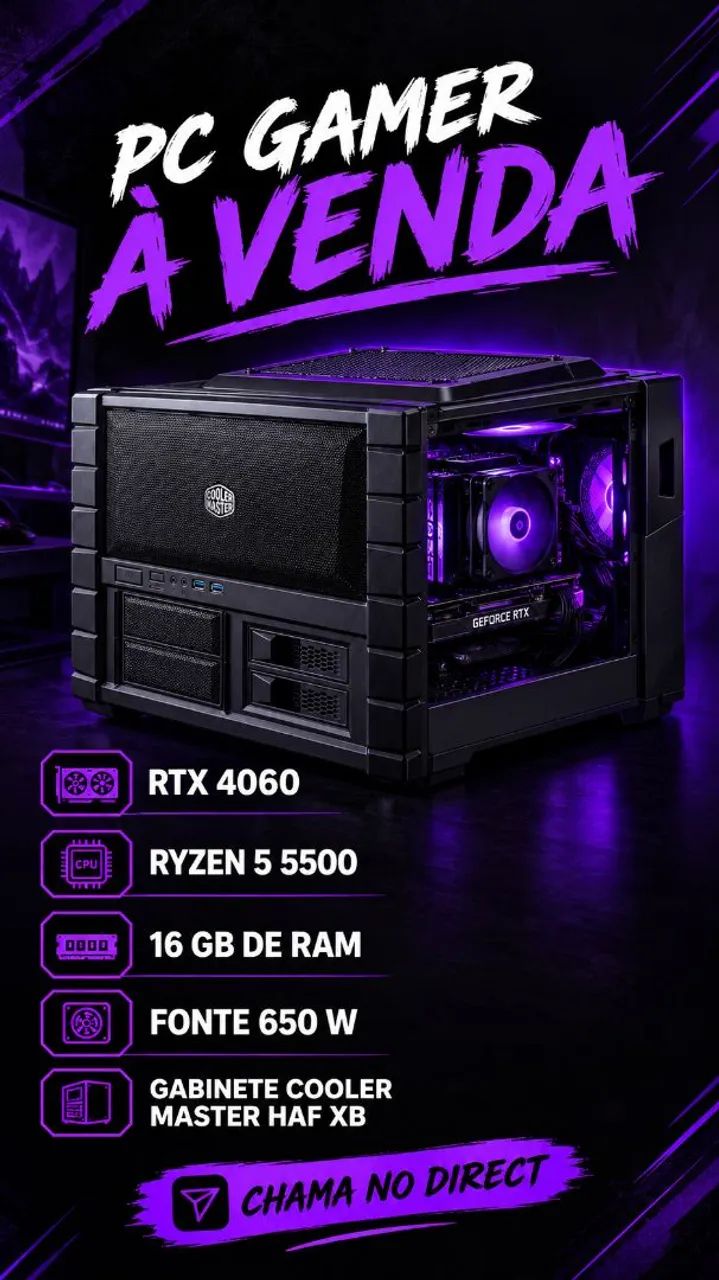 PC Gamer com RTX 4060