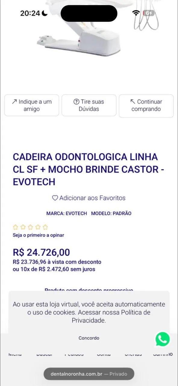 Cadeira odontológica evotech - Foto 3