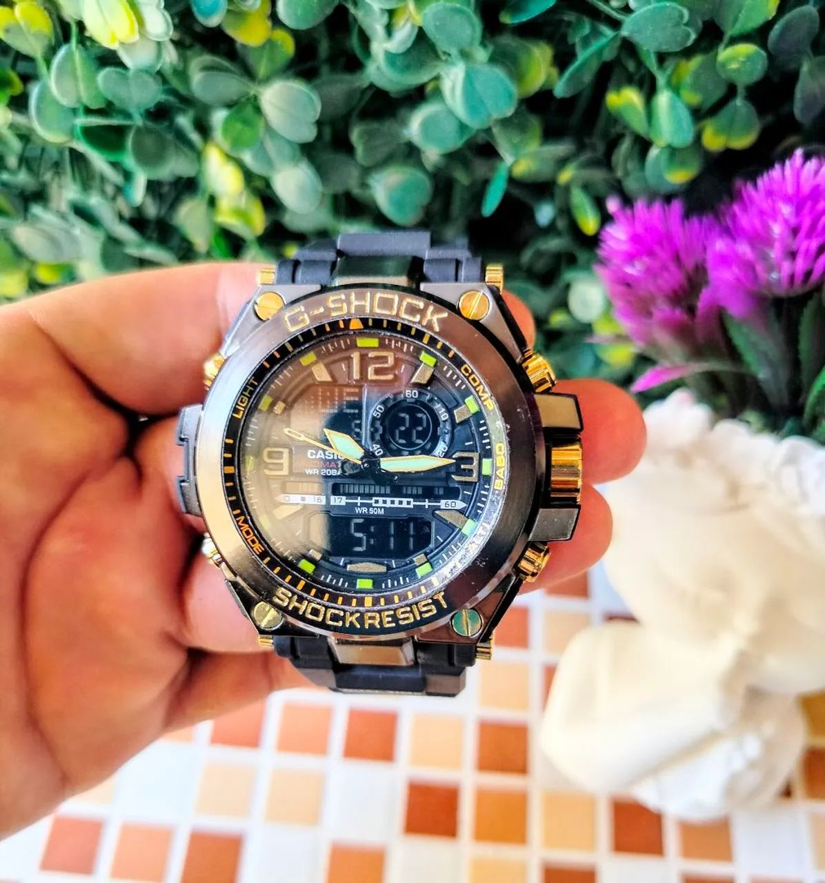 Gshock caixa de aço 2em1 gsteel casio - Foto 2