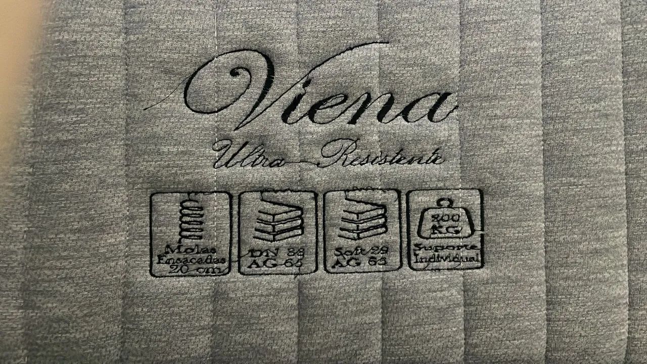 Cama King size, colchão Viena ultra resistente e base  - Foto 4