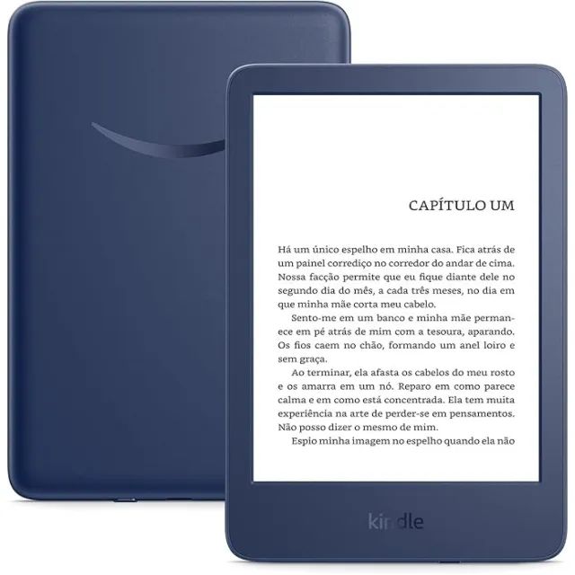 Kindle 11 geração 2022 mais leve 300ppi 16gb cor azul semi novo