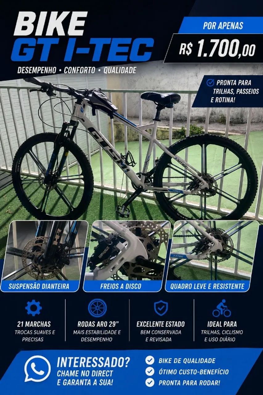 Bicicleta Aro 29 - Semi nova Ótimo estado R$1700 - Foto 2