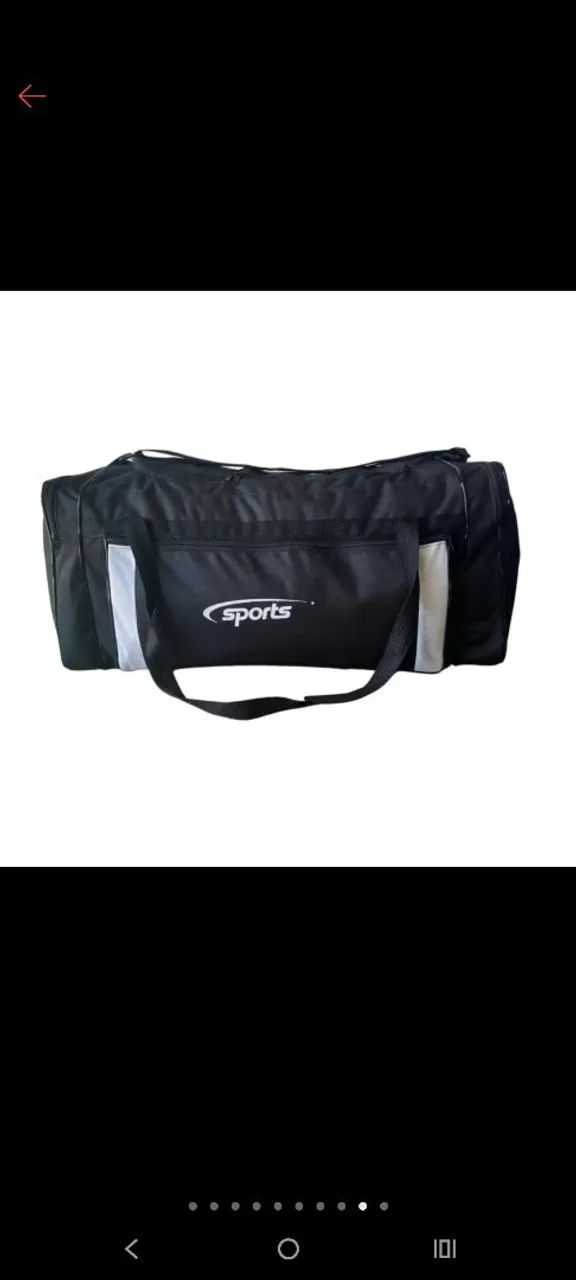 Bolsa de viagem extra G 70cm de comprimento bolsos laterais e