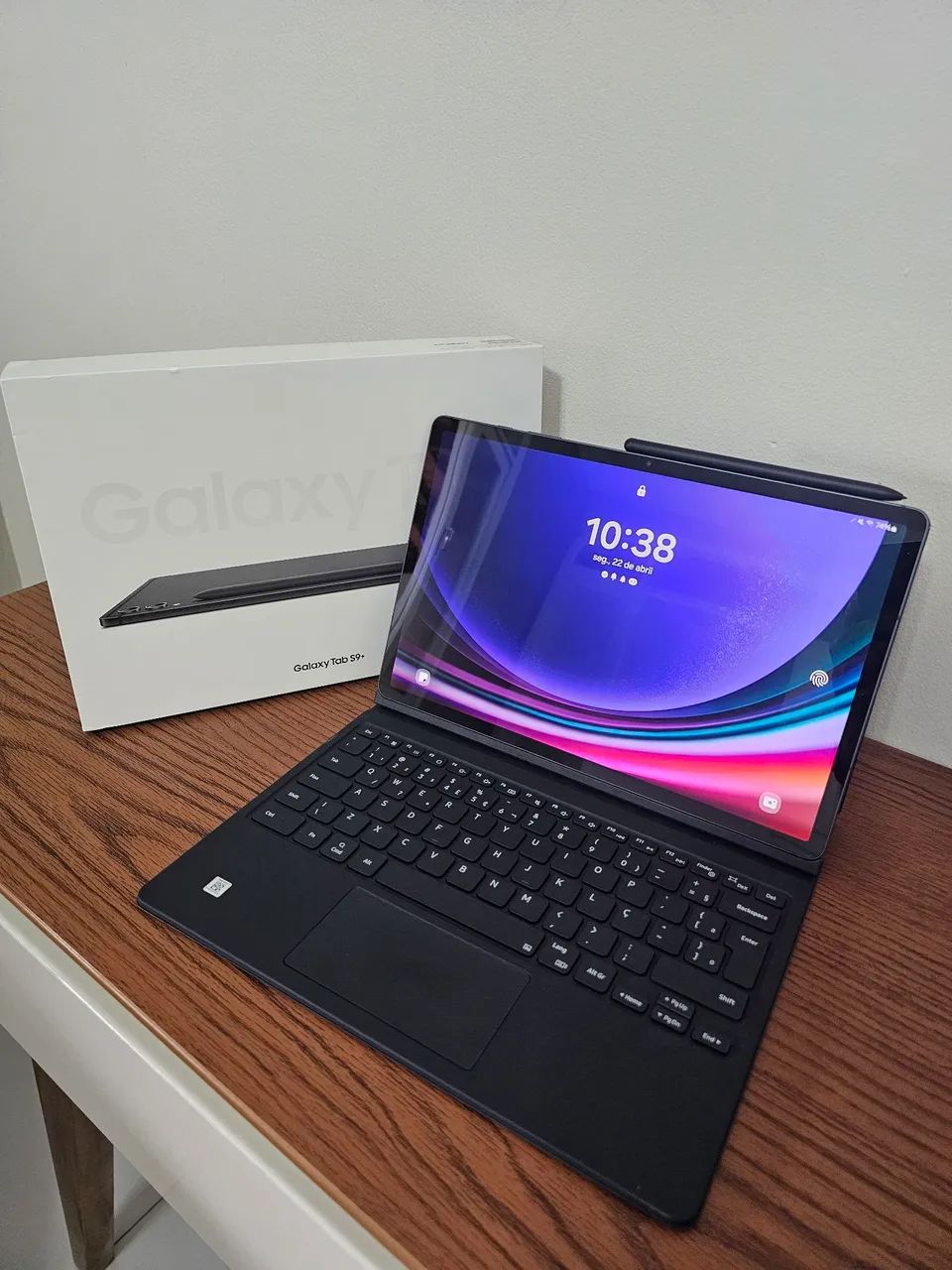 Tab S9+ plus Samsung com capa teclado 