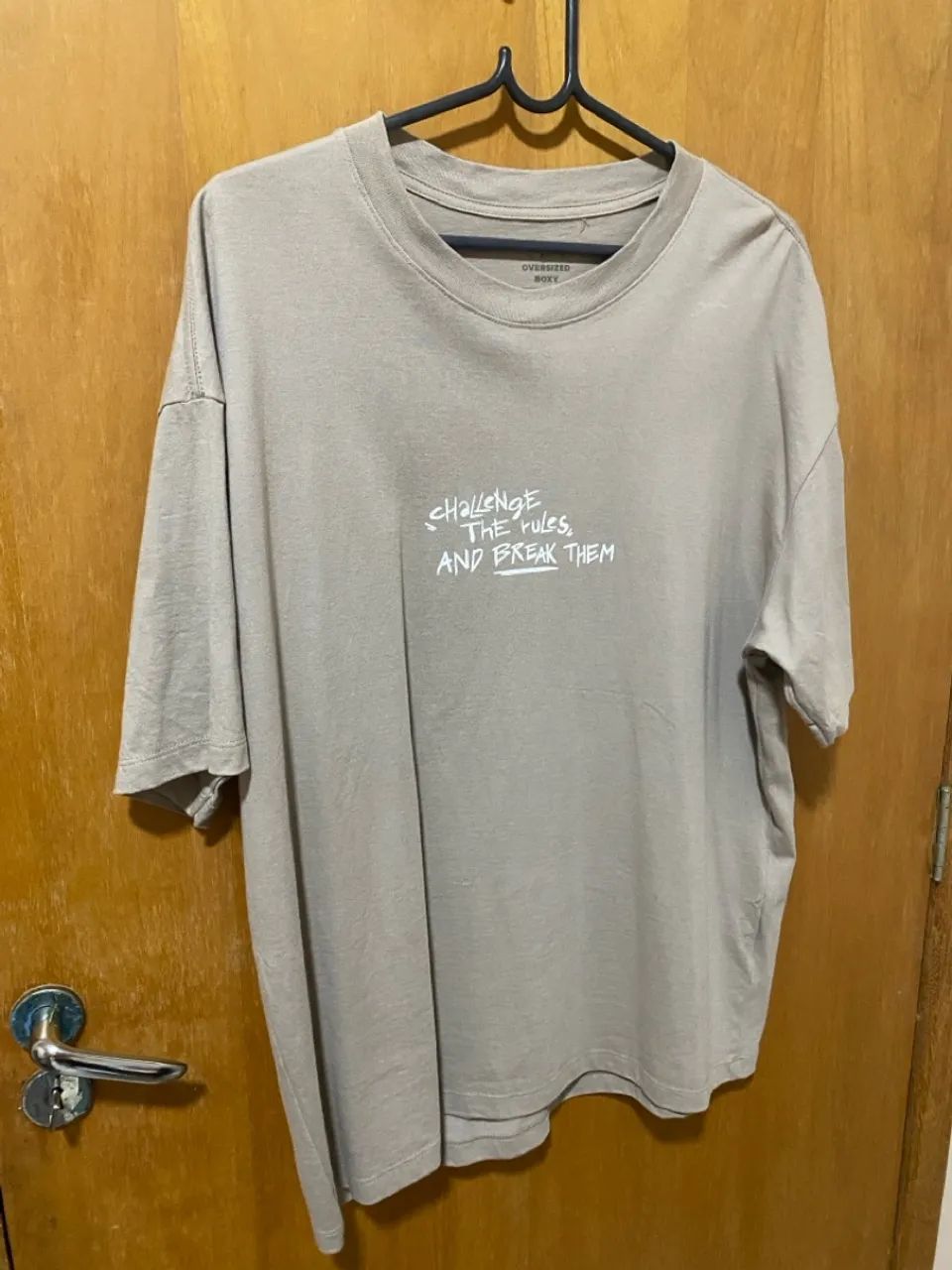 Camiseta boxy oversized marrom  - Foto 3