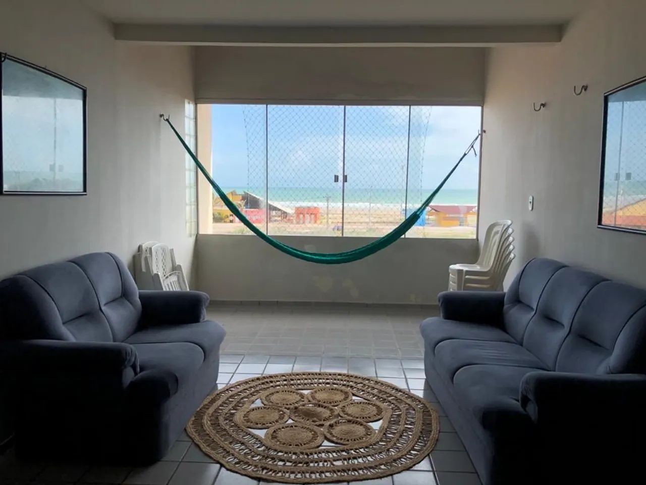 Apartamento temporada 3 quartos com som e vista do mar