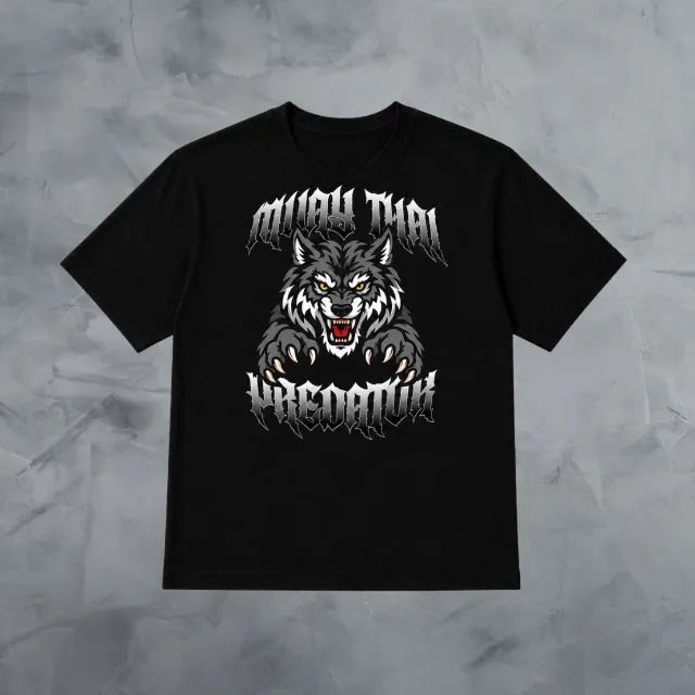 Camiseta Muay Thai Predator Wolf