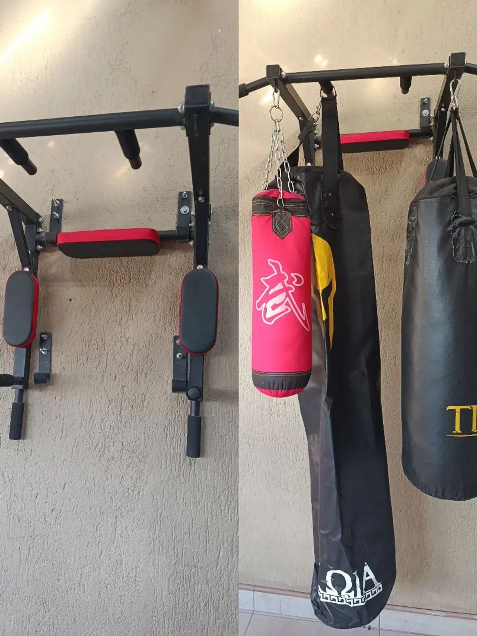 Suporte de parede e sacos de box - Foto 3