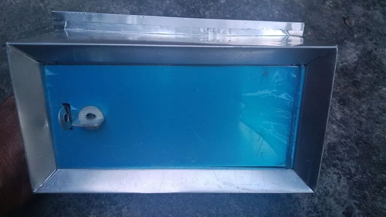 Caixa de correio Aluminio com porta - Foto 2