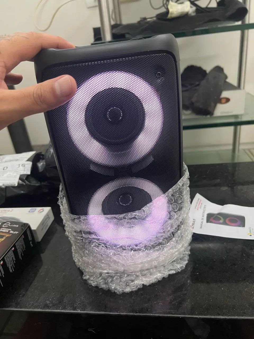 Caixa de som bateria dura muito resistente  - Foto 2