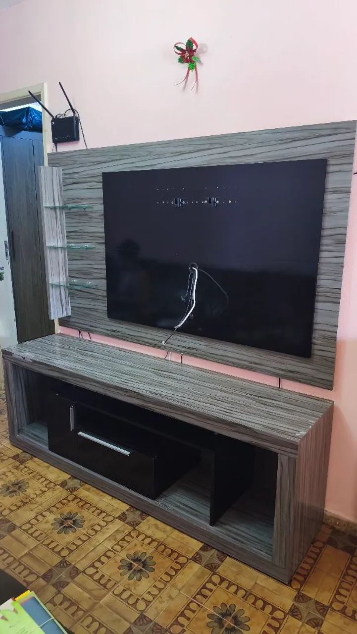 Painel de tv com rack 1.80m tv até 60 polegadas 