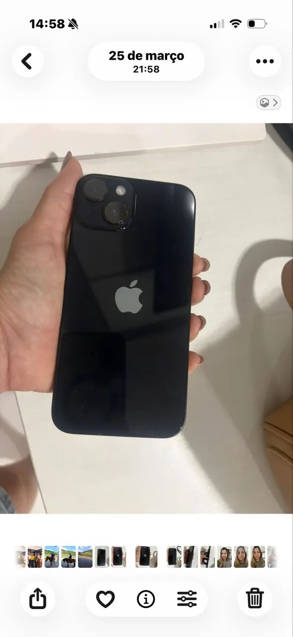 Vendo IPhone 14 128GB preto - Foto 4