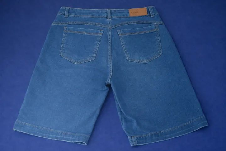 Bermuda Jeans Feminina, Bem Resistente com bolsos - Foto 2