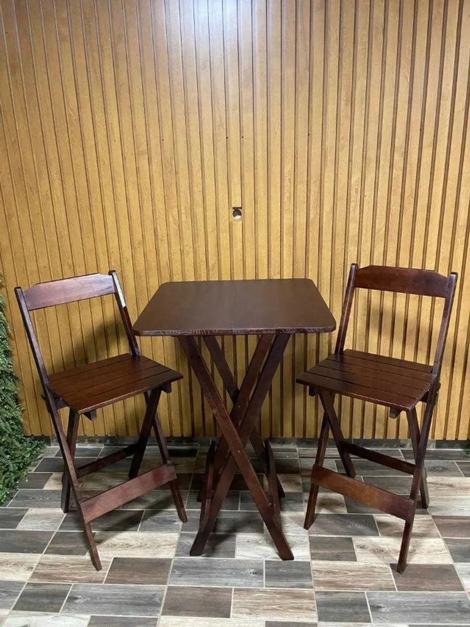 Bistro com 2 Cadeiras Afrodite Quadrado - Atacadista Comercial