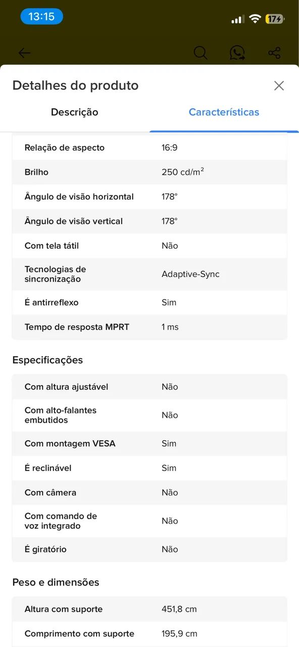 Monitor AOC 27 polegadas 120Hz com braço articulado  - Foto 4