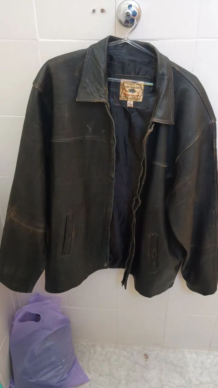 Jaqueta de couro Masculina 