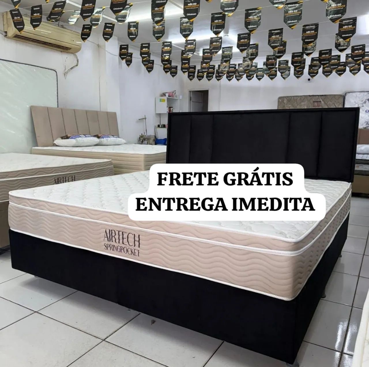 Cama super king  ortobom  2 travesseiros de brinde 