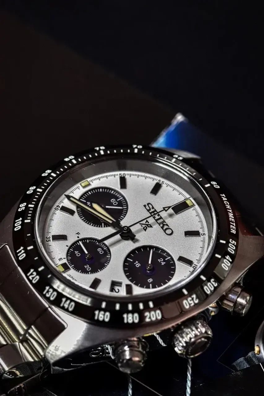 relógio seiko cronógrafo solar Prospex Speedtimer  SSC813 - Foto 4