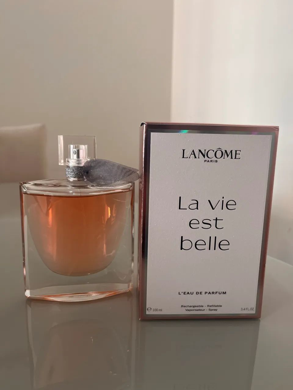 Perfume original La vie est belle da Lâncome aberto
