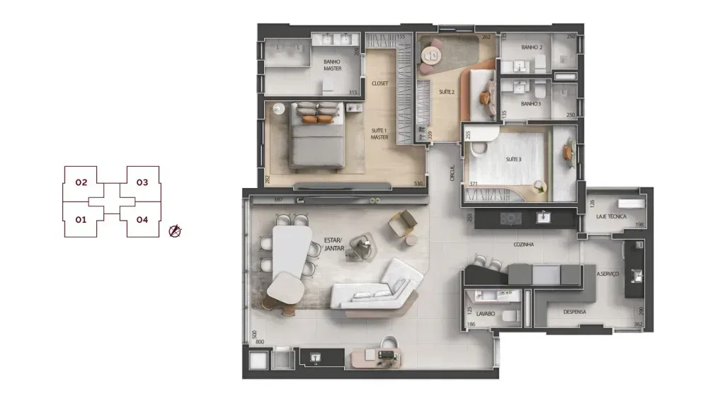 PLANTA 134m²