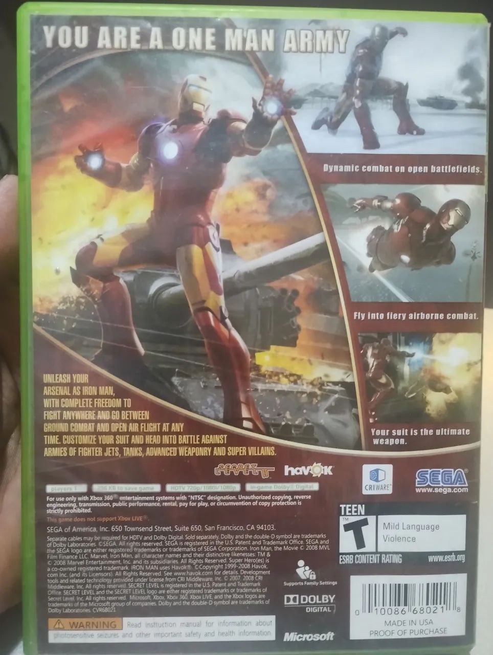 Iron man Xbox 360 - Foto 2