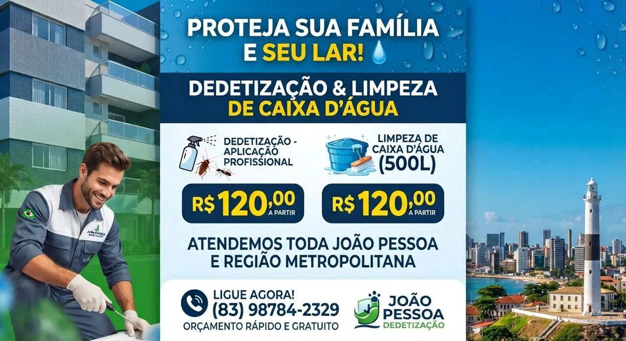 Dedetizaçao/ limpeza de caixa de água 