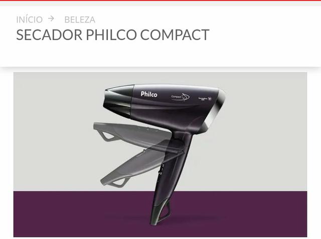 Secador philco compact