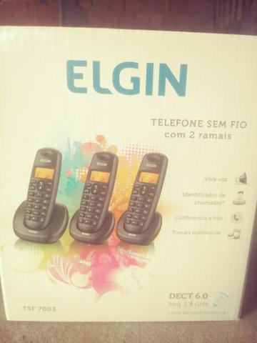 Telefone sem fio com 2 ramais e 1ramal - Foto 2