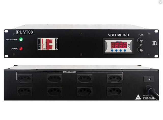 Distribuidor De Energia Master-ac 32 Amperes 08 Tomadas