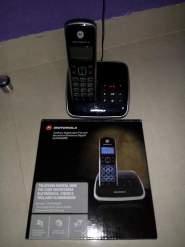 Telefone s/fio Motorola - secr. eletrônica, viva voz