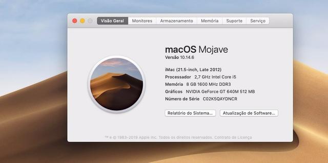 IMac 21.5 Late 2012 I5 2.7 Ghz 8gb Ram Ddr3 Geforce Gt 640m - Foto 3
