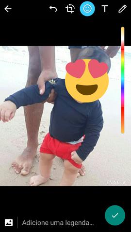 Tênis infantil, blusa de proteção solar - Foto 3