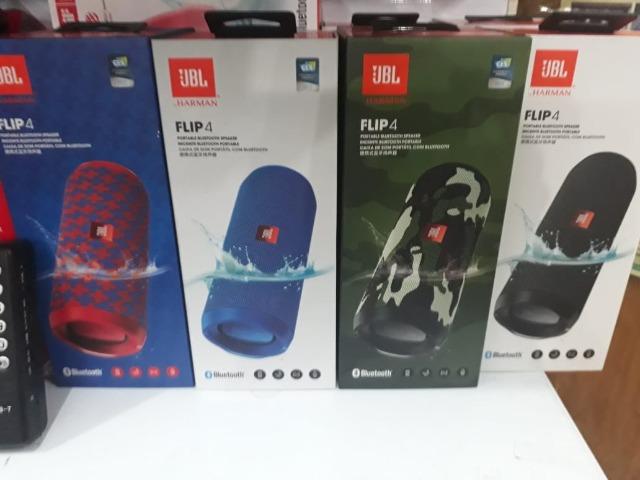 Caixa De Som 100% Original Jbl Flip 4 Speaker Preta / Cinza - Foto 2