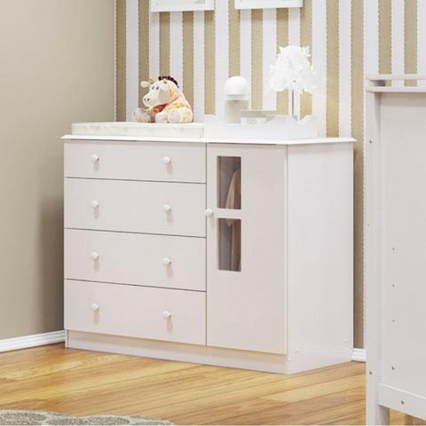 Cômoda Master Infantil 4 Gavetas 1 Porta - Biel *NOVO* ShopMix Móveis