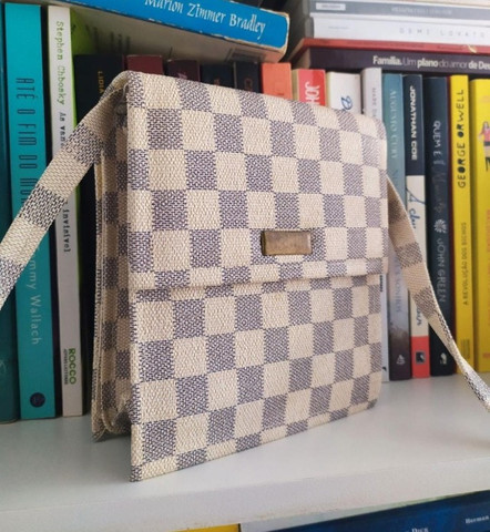 Bolsa de ombro quadriculada - Foto 2