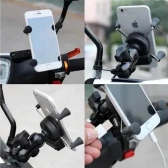 Suporte de Celular Garra - Carregador USB Para Moto -Loja Coimbra Computadores-Entregamos - Foto 4