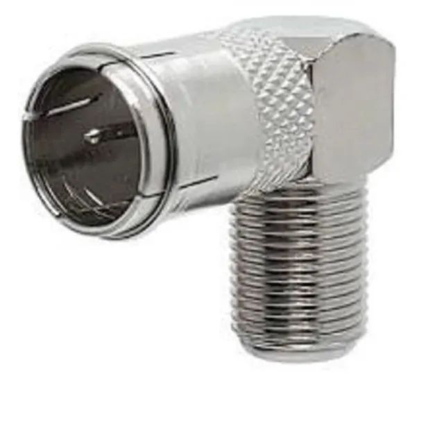 Adaptador Conector F Coaxial L 90 - novo - Foto 2