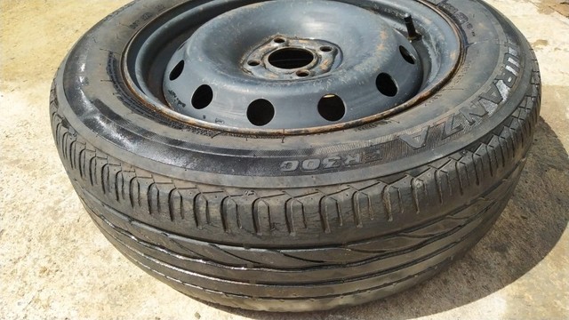 Estepe Renault Logan 185/65 R15 4 furos - Foto 3